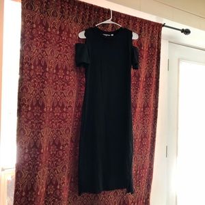 athleta black dress